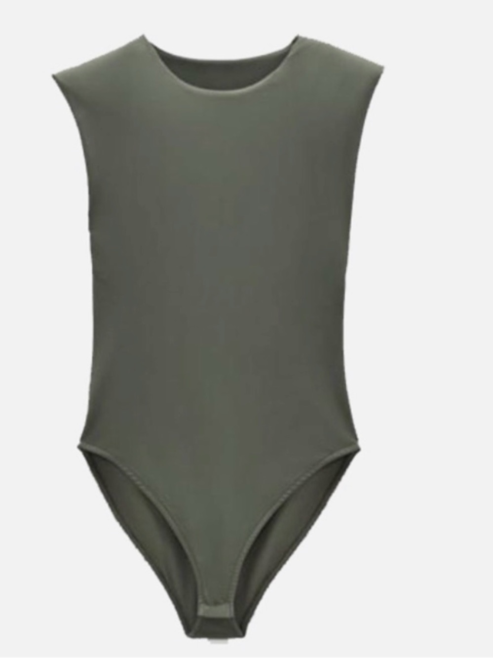 Zara Polyamide Cap-Sleeve Bodysuit